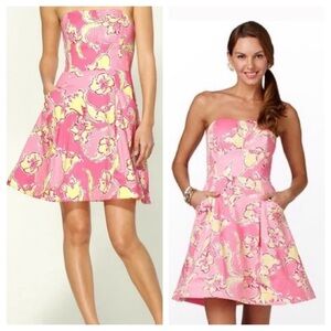 💫RARE 🌺NWT Lilly Pulitzer Blossom Dress | Hotty Pink Day Lilly | Women’s Size 10